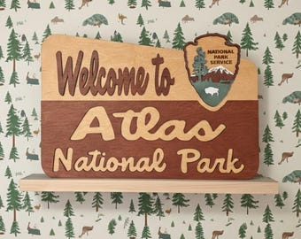 Adventure theme Child's Room Sign, National Park