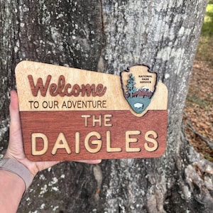 Personalized National Park Sign: Custom Camp Sign, Baby Shower Decor image 11