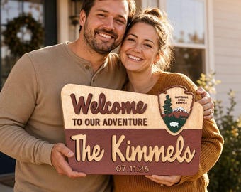 Personalized Realtor Closing Gift, Custom Wood Welcome Sign for New Homeowners, First Home Gift, Housewarming Gift, Closing Day Gift
