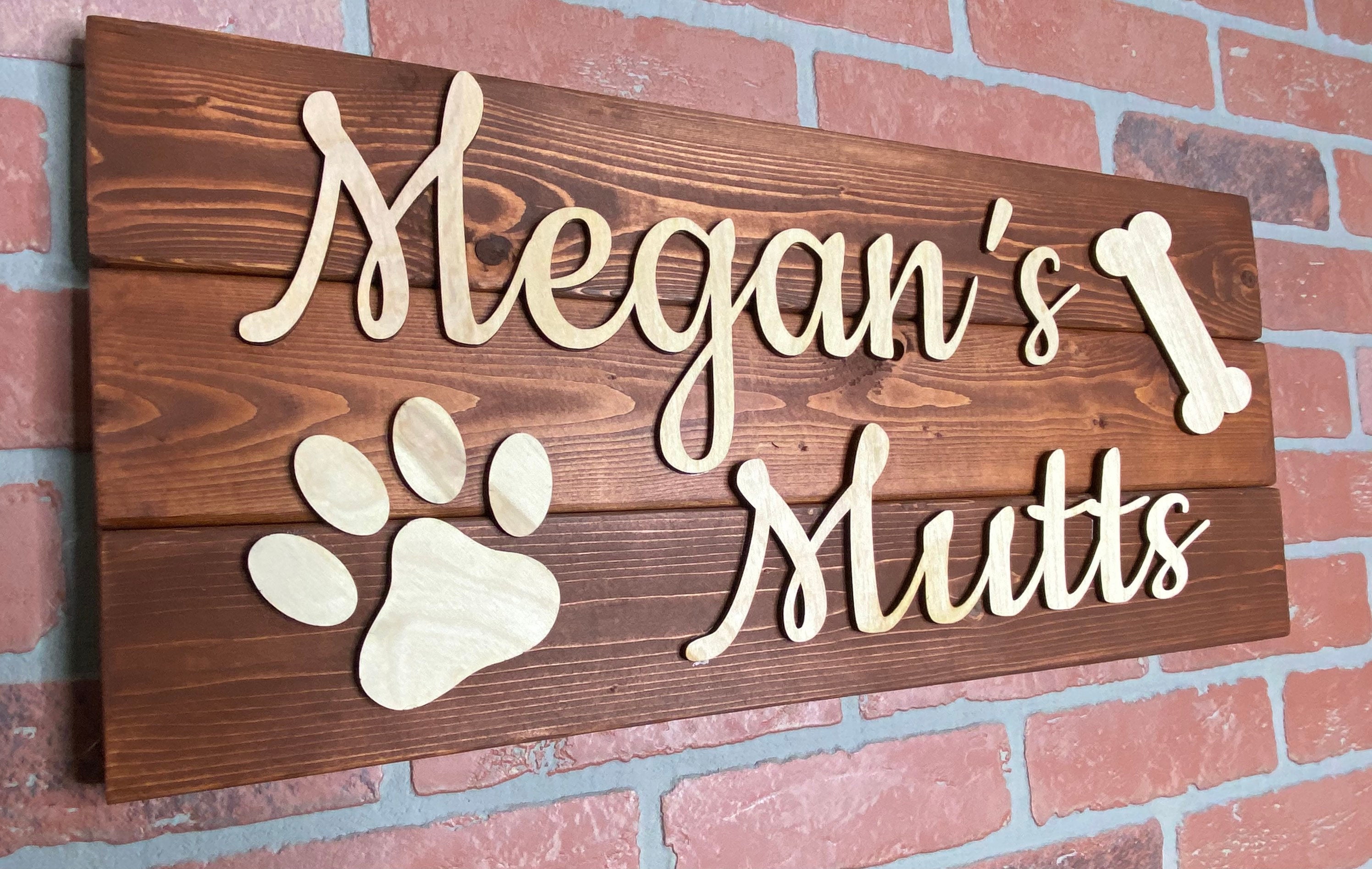 XLarge Dog Name Sign/3D Sign /Pet Plaque/Custom Dog Name Etsy