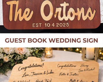 GUEST BOOK National Park Wedding Sign, Alternative Guestbook