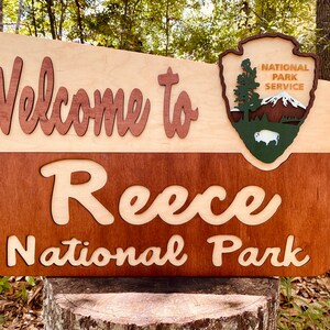 Welcome Reece Banner Custom National Park Sign: Adventure Nursery Decor - Etsy