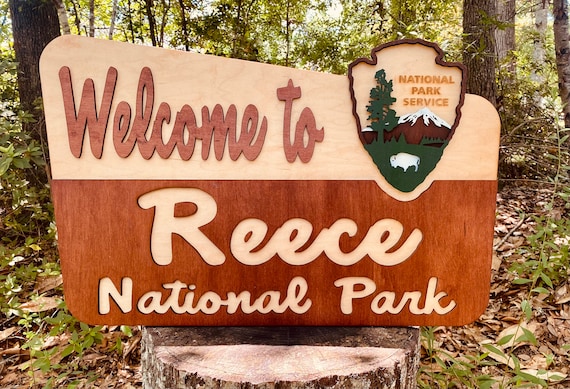 Personalized National Park Sign: Custom Camp Sign, Baby Shower Decor