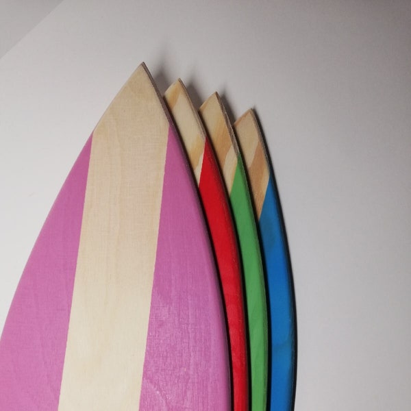 Wooden Mini Surfboard Planche de surf Decor