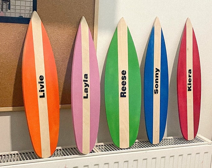 Wooden Mini SurfBoard Decor