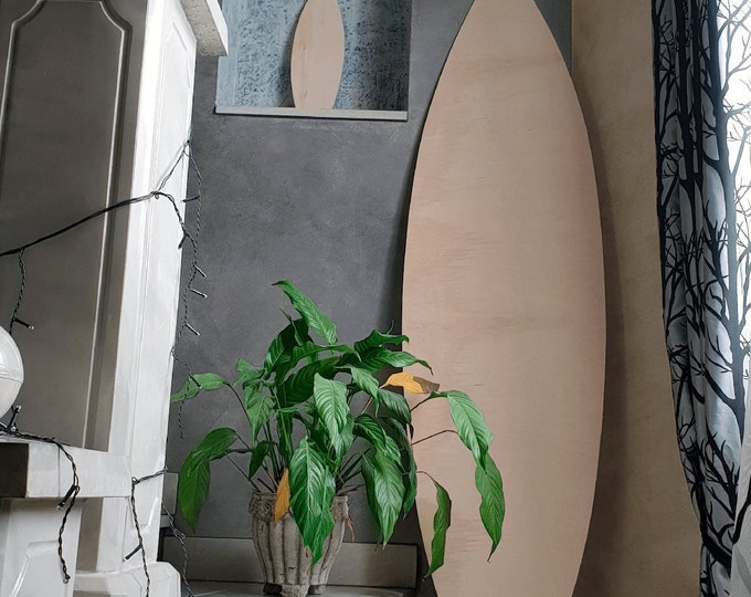 Wooden Decorative Surfboard canvas for diy project