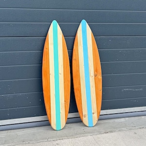 Houten vintage surfplank 180 cm Coastal Room Decor kunst aan de muur