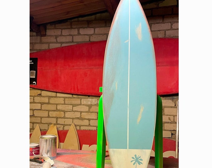 Wooden Surfboard Vintage Decor Surfbrett Wall Art