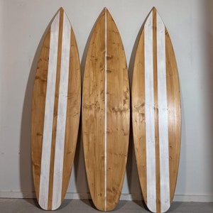 Planche de surf décorative en bois personnalisée pour stand d&#39;entreprise, menu de café-bar, livre d&#39;or de mariage