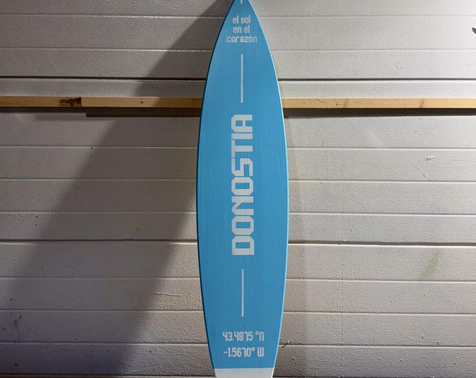 Personalised Custom Wooden Surfboard Decorative Wall Art – Beach House Decor