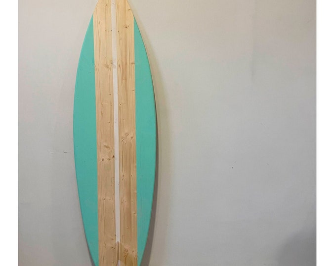 Coastal wall art | Wooden Decorative Surfboard