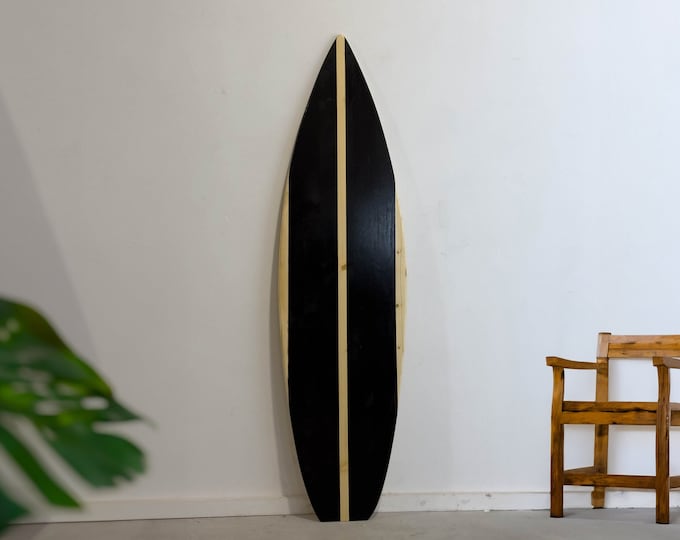 Wooden decorative surfboard wall art decor Surfbrett Deko Planche de surf