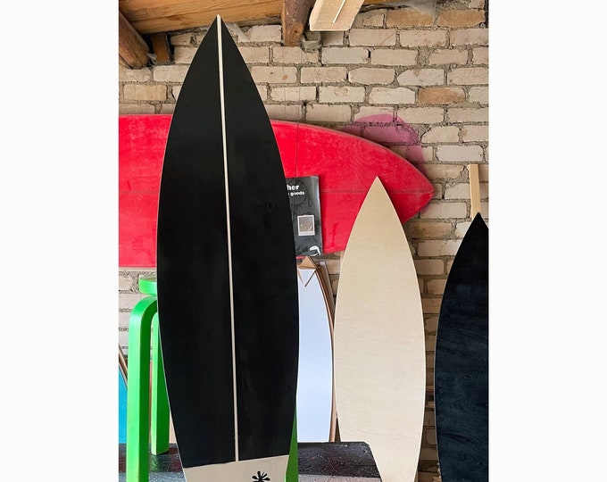 Wooden Surfboard Vintage Decor