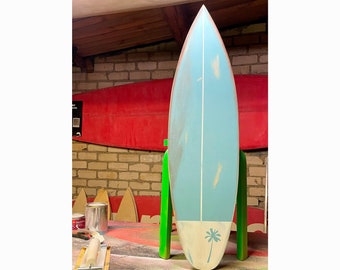 Wooden Surfboard Vintage Decor