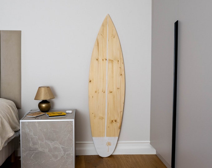 Wooden Vintage Surfboard Wall Decor Art