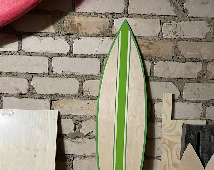 Wooden Surfboard 1 Meter Decor