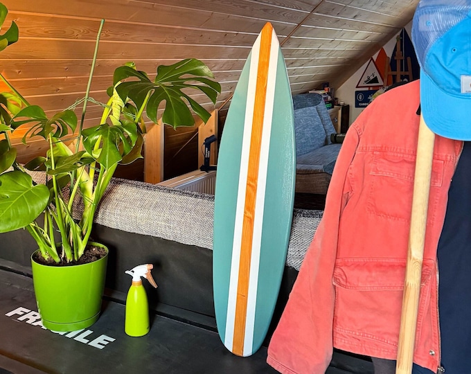 Wooden Vintage Surfboard Decor Wall Art