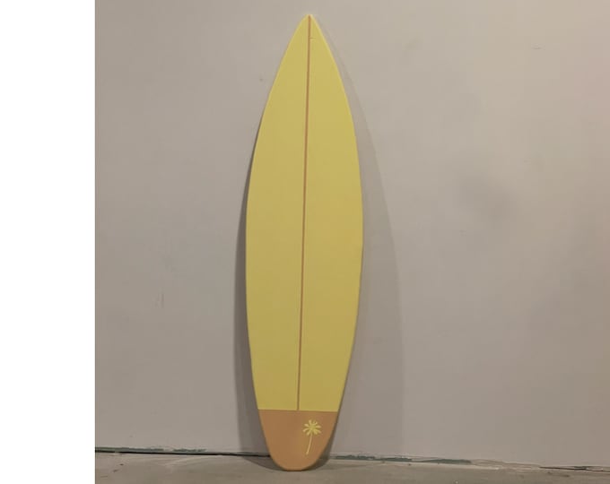 Wooden Surfboard Honeycomb Decor Vintage Wall Art