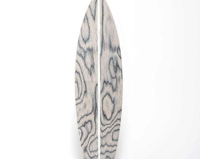 Wooden Decorative Surfboard Wall Art in Sottsass Veneer
