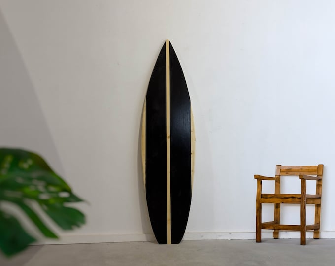 Wooden decorative surfboard wall art decor Surfbrett Deko Planche de surf