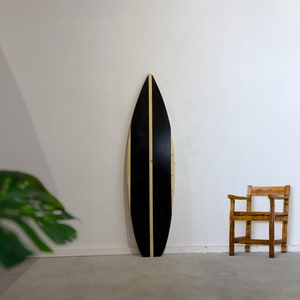 Wooden decorative surfboard wall art decor Surfbrett Deko Planche de surf