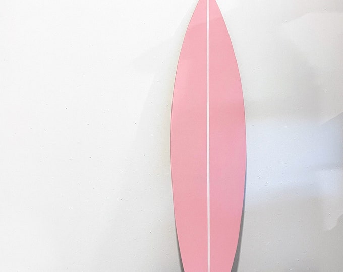 Wooden Pink Surfboard Decor 1 meter Wall Art