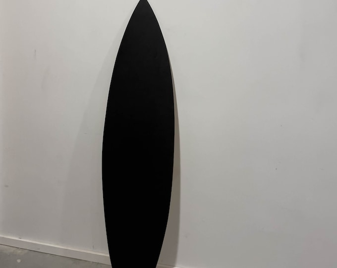 Wooden Black Surfboard Wall Art Chalkboard  Beach Home Decor
