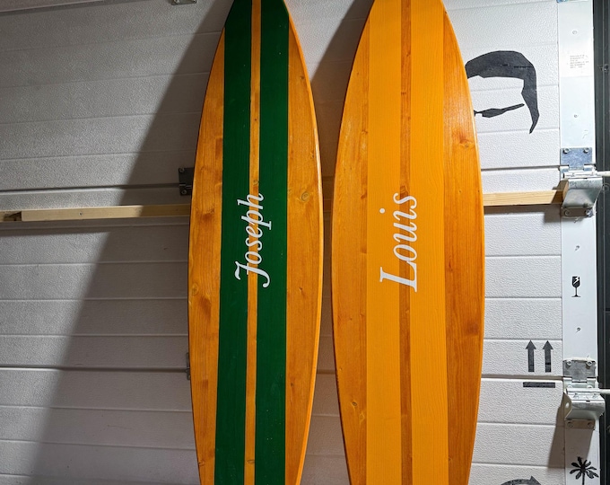 Wooden Decorative Surfboard Wall Art Decor with CustomN ame