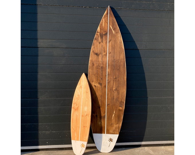 Wooden Vintage Surfboard Wall Decor