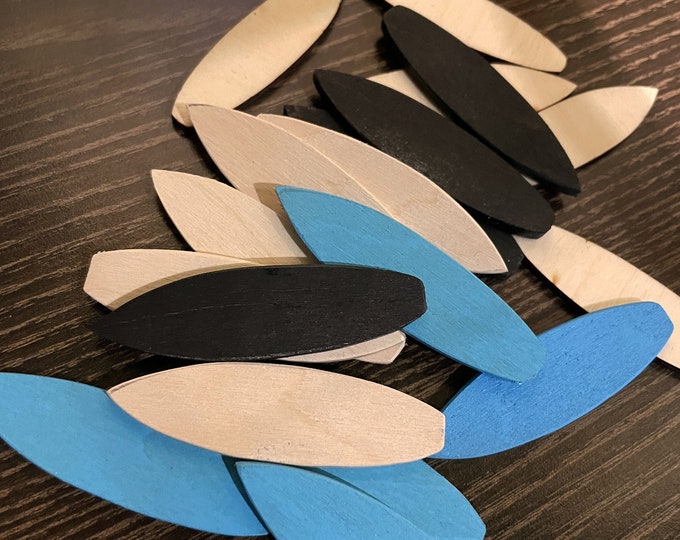 Wooden Mini Surfboard Set