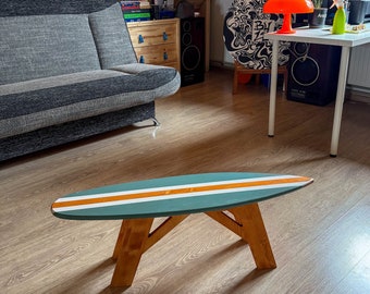 Mesa de centro con tabla de surf Muebles modernos Mesa auxiliar