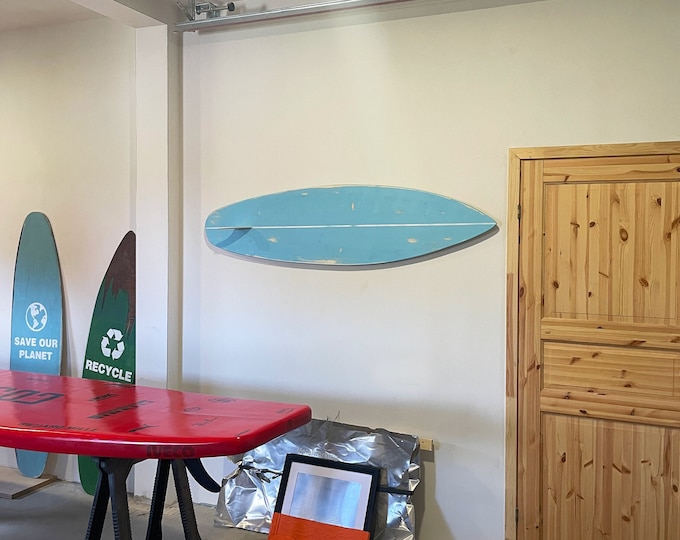 Wooden Vintage Surfboard Decor wall art