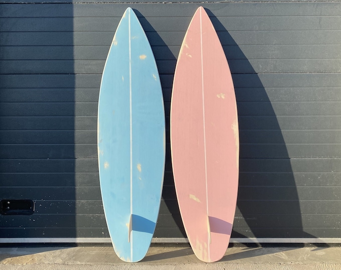 Wooden Vintage Surfboard Decor 180 cm 70 inch