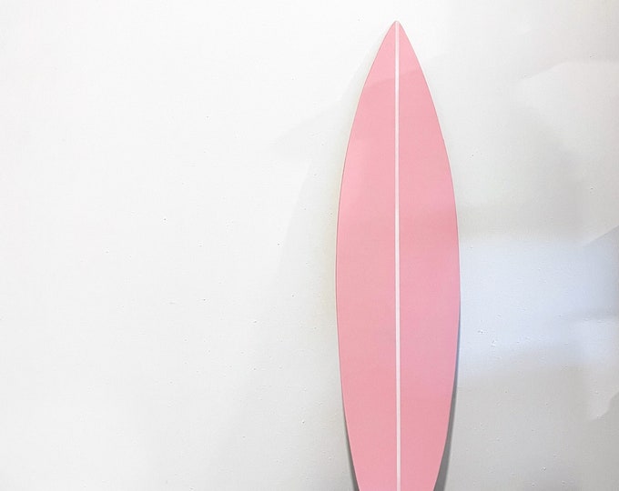 Wooden Pink Surfboard Decor 1 meter Wall Art