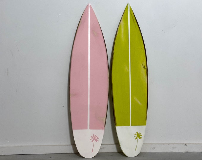 Wooden Surfboard Vintage Decor