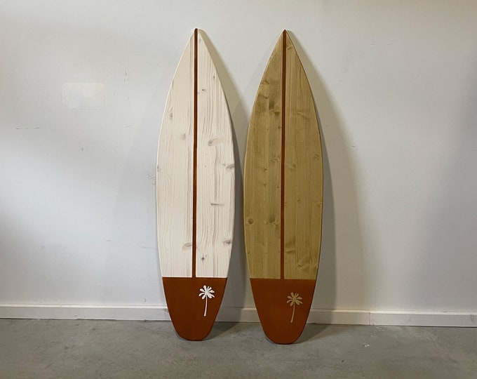 Wooden Vintage Surfboard Decor Wall art | surfbrett wanddeko " planche de surf | wedding guest book