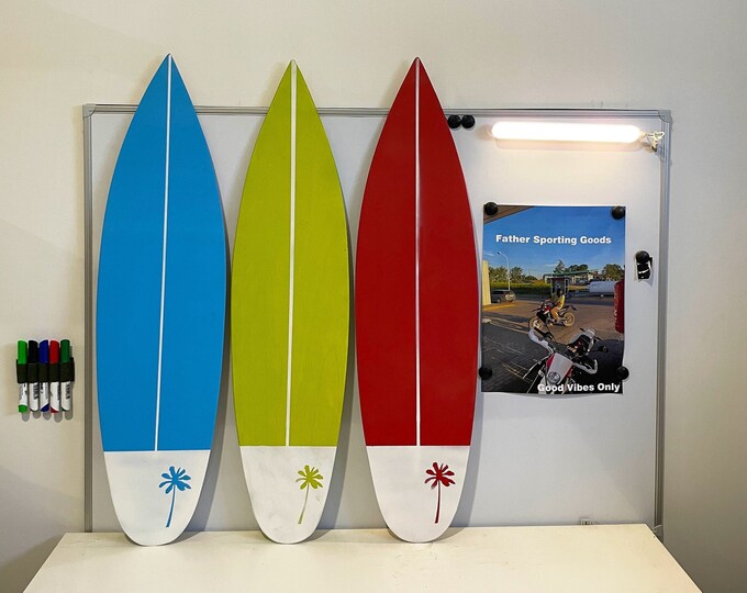 Wooden Surfboard Decor wall art