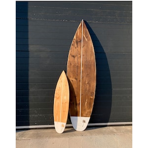 Décoration murale vintage en bois pour planche de surf