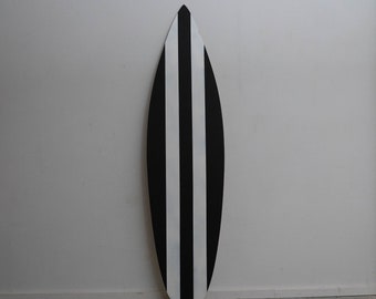 Wooden Decorative Black Surfboard Wall Art