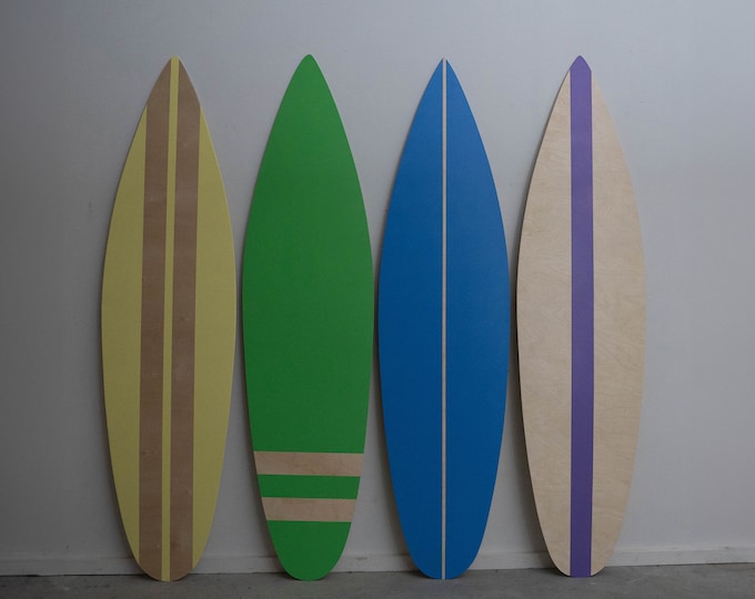 Wooden Surfboard Decor 180 cm Wall Art