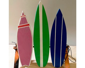 miniature wood surfboard インテリア miniature wood surfboard