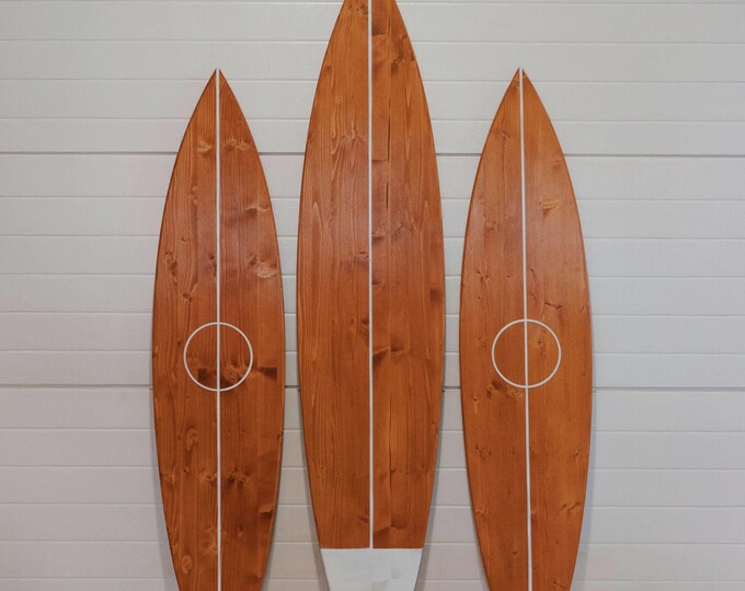 Wooden Vintage Decorative Surfboard for Wall Art Surfbrett deko Wedding Guest Book