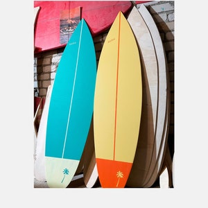 Wooden Surfboard Decor 180 cm Vintage Wall Art