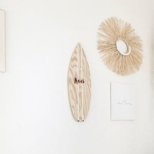Mini tabla de surf de madera Planche de surf Decor