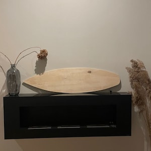 Clear Unpainted Wooden Surfboard for Crafting Enthusiasts