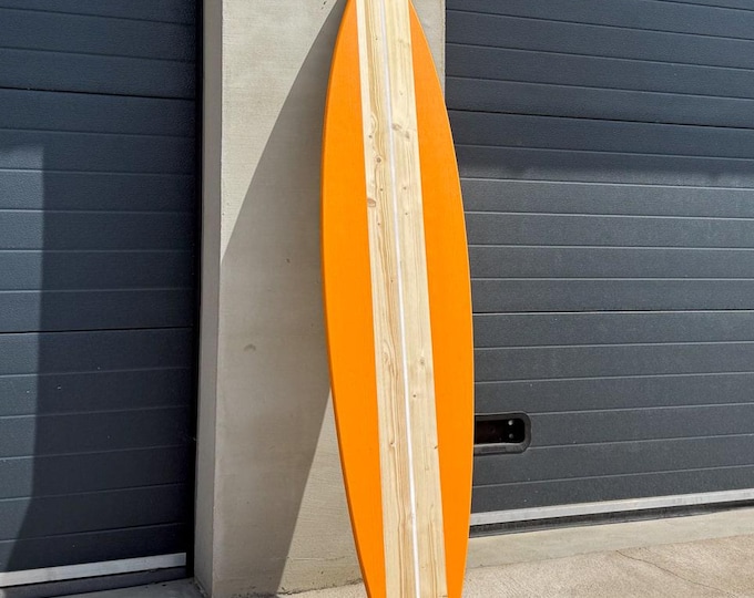 Wooden Surfboard Wall Art 180 cm for Coastal Room Decor
