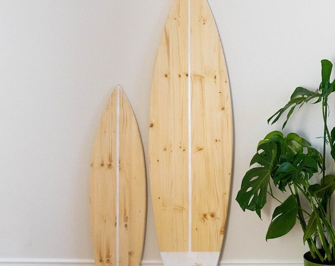 Wooden Vintage Surfboard Wall Art Coastal Decor