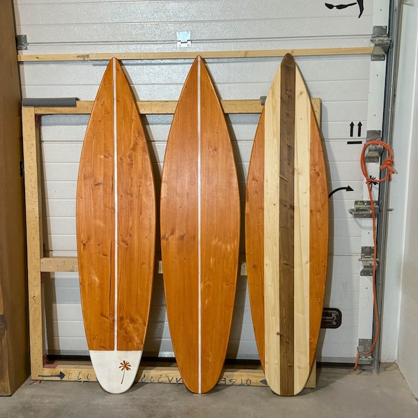Tabla de surf vintage de madera Decoración Arte de pared Surfbrett deko