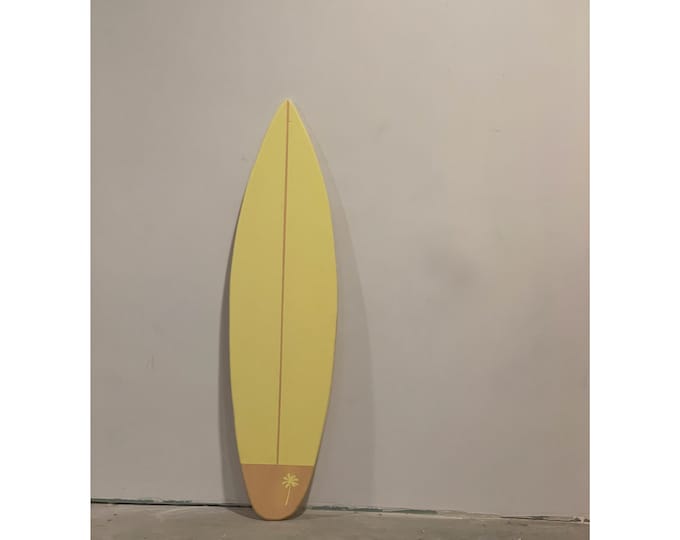 Wooden Surfboard Honeycomb Decor Vintage Wall Art