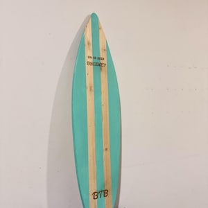 Prancha de surfe decorativa personalizada de madeira para estande comercial café bar menu